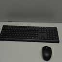 Wireless Keyboard and Mouse Combo for Windows, 2.4G Full-Sized External Cordless Computer Keyboard Mouse Combo for Laptop PC Desktop Chrome Mac, Number Pad 1600 DPI Silent Mouse USB Receiver (Black)