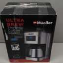 Mueller Ultra Brew Thermal Coffee Maker, 8 cup (34oz) Carafe, Keep Warm, Auto Shut-Off, LCD Display Coffee Machine, Programmable, Delay Brew Function, Stainless Steel