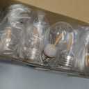 FLSNT 15 Pack Outdoor LED Replacement Bulbs for String Light, S14 LED Hanging Light Bulbs for Patio, Garden, E26 Base, 2200K Warm White, Non-Dimmable