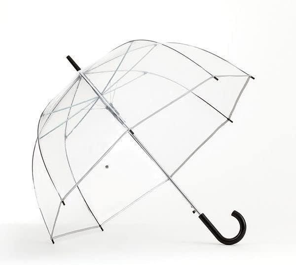 ShedRain Bubble Umbrella  See Through, Rain & Windproof Umbrella - Perfect for Weddings, Prom, Outdoor Events - Automatic Open (Silver Trim)