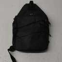 Crossbody Bags for Women Men Trendy Sling Bag Bakpack Casual Chest Bag with Convertible Shoulder Strap (Medium, Black)