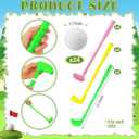 24 Pcs Plastic Mini Golf Clubs for Toddlers, Kids Golf Clubs Toy Set, Toy Balls for Kids Toddlers Outdoor Indoor Lawn Sports for Boys Girls (Bright)