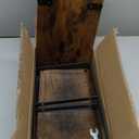 Golener Countertop Organizer Corner Shelf, 2Tier Adjustable Stackable Corner Shelves for Kitchen, Spice Rack, Coffee Area, Over Sink, Bathroom, Dresser Table, Corner Counter Shelf Stand, Rustic Brown