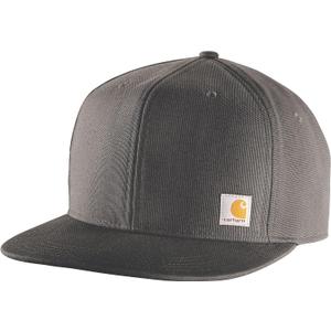 Carhartt Men's Firm Duck Flat Brim Cap (Gray)