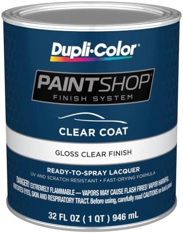 Dupli-Color Paint Shop Finish System, Gloss, Clear, 1 Quart - Pack of 2