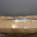 Trampoline for Kids with Safety Enclosure Indoor and Outdoor mini Trampoline for Kids Anti Rollover Round Base Double Safety Handles 220 lbs Capacity ASTM Tested Easy Assembly Gift