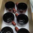 LERATIO 12OZ Ceramic Coffee Mugs Set of 6, Large Porcelain Coffee Cups With Large Handle For Latte,Cappuccino,Milk,Cocoa,|Dishwasher&Microwave Safe Mug Sets,Ideal for Man,Woman,Dad, Mom-Red (Reactive Glaze-2)