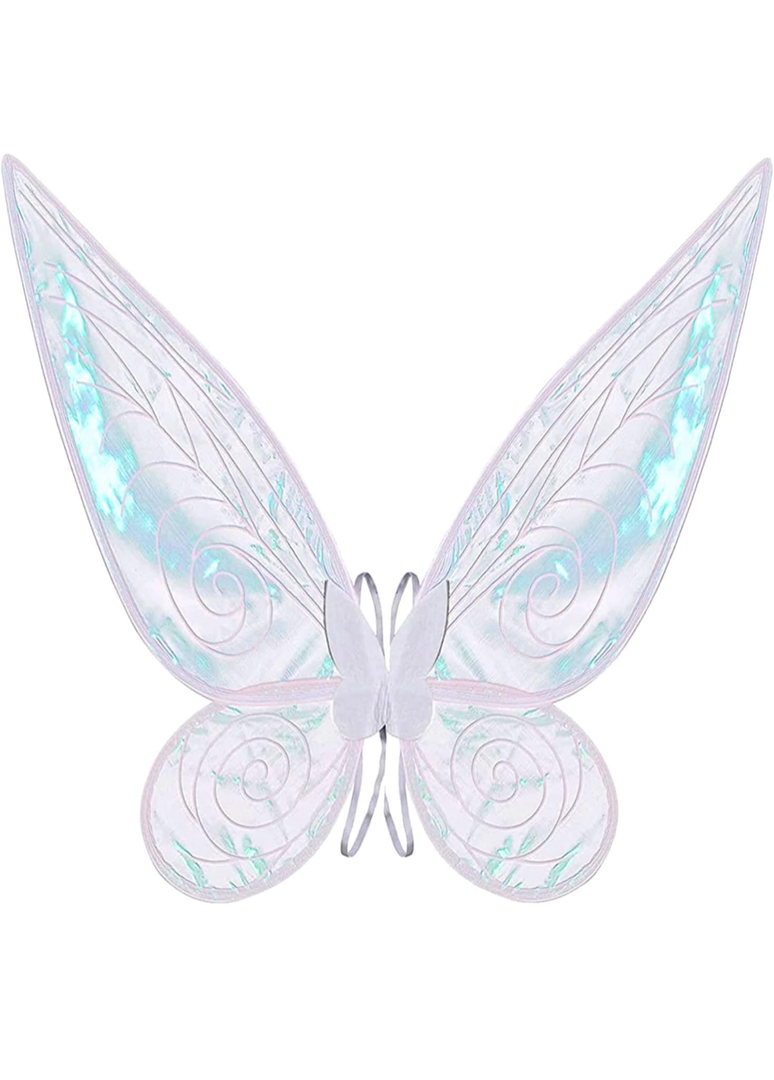 airy Wing,Butterfly Fairy Halloween Costume Angel Wings,Halloween Costume Sparkle Angel Wings Dress Up Party Favor White