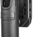Baton Holder for Telescopic Baton & Flashlight (1.0" to 1.12" Dia, 21" Length), Fits ASP/S&W Baton, Expandable Baton Holsters for Duty Belt, 360 Rotation Baton Pouch  Fits 1.5"- 2" Belts