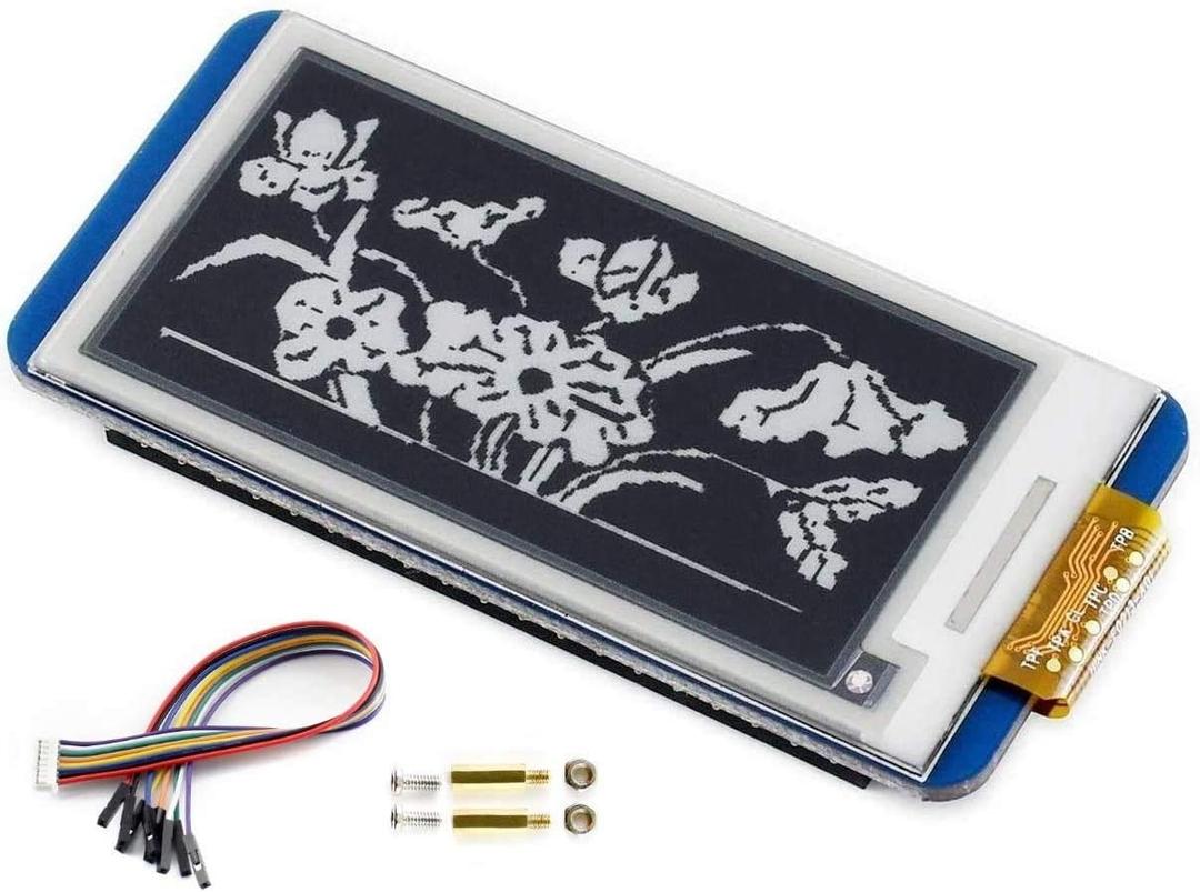 2.13inch E-Ink Display HAT V4 Version, 250x122 Resolution 3.3V/5V Black White Two-Color e-paper Screen Module for Raspberry Pi Zero/Zero W/Zero WH/2B/3B/3B+/4B, Supports Partial Refresh, SPI Interface