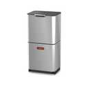 Joseph Joseph Totem Max 60 Liter/15.85 Gallon Waste Separation and Recycling Kitchen Trash Can with Odor Filter and Removable Food Waste Caddy, Stainless Steel
