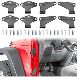 MITZONE Wrangler Door Hinge Kit Compatible with 2007-2018 Jeep Wrangler JK