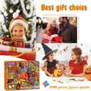 Halloween Puzzles for Adults 1000 Pieces, Horror Spooky Scary Ghost Skeleton Featuring, Witchy Pumpkin Artwork Puzzle, Holiday Party Gifts Puzzles