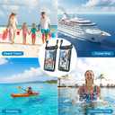 Rynapac Waterproof Phone Pouch Floating - 2Pack, [Up to 8.5''] IPX8 Waterproof Phone Case with Lanyard for iPhone 17 16 15 Pro Max, Touchscreen & Underwater Photography, Beach Travel Cruise Essentials