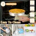TeamFar 9 Inch Cake Pan, Stainless Steel Round Layer Cake Baking Pans Tins for Birthday Wedding, Non-Toxic & Heavy-Duty, Mirror Finish & Leak Proof, Oven & Dishwasher Safe, Set of 2