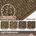 BEQHAUSE Hallway Runner Rugs 2x6, Hallway Rug Non-Slip Washable(Rolled-Up NO Creases), Runner Rug Absorbent Stain Resistant Hall Rug Carpet Runner, Entryway Rugs Floor Mat Laundry Room Rugs, Brown