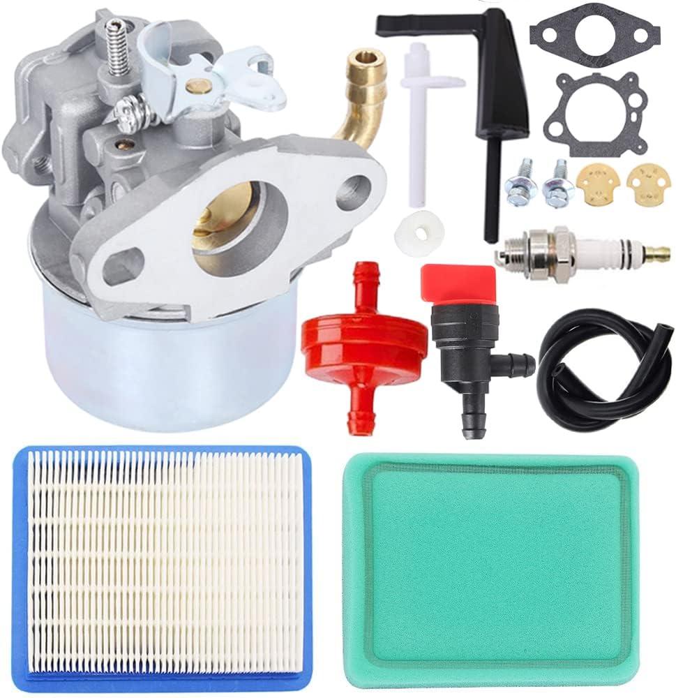 Pro Chaser 215369 214706 Carburetor compatible with Briggs Stratton 798654 696065 696065 697422 215434 214706T 792970 12211 Intek 190 Engine 850 Series 6.75 OHV Engine Fits John Deere 020382