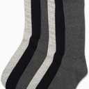Calvin Klein Mens Crew Socks - 6 Pack Lightweight Cotton Blend Moisture-Wicking Cushioned Athletic Crew Socks for Men (7-12, Charcoal)