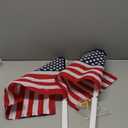 Homissor Car Flag 2 Pack American Flag for Car 12x18 Inch US Flags Embroidered Stars Flagpole with Window Clip Heavy Duty Nylon