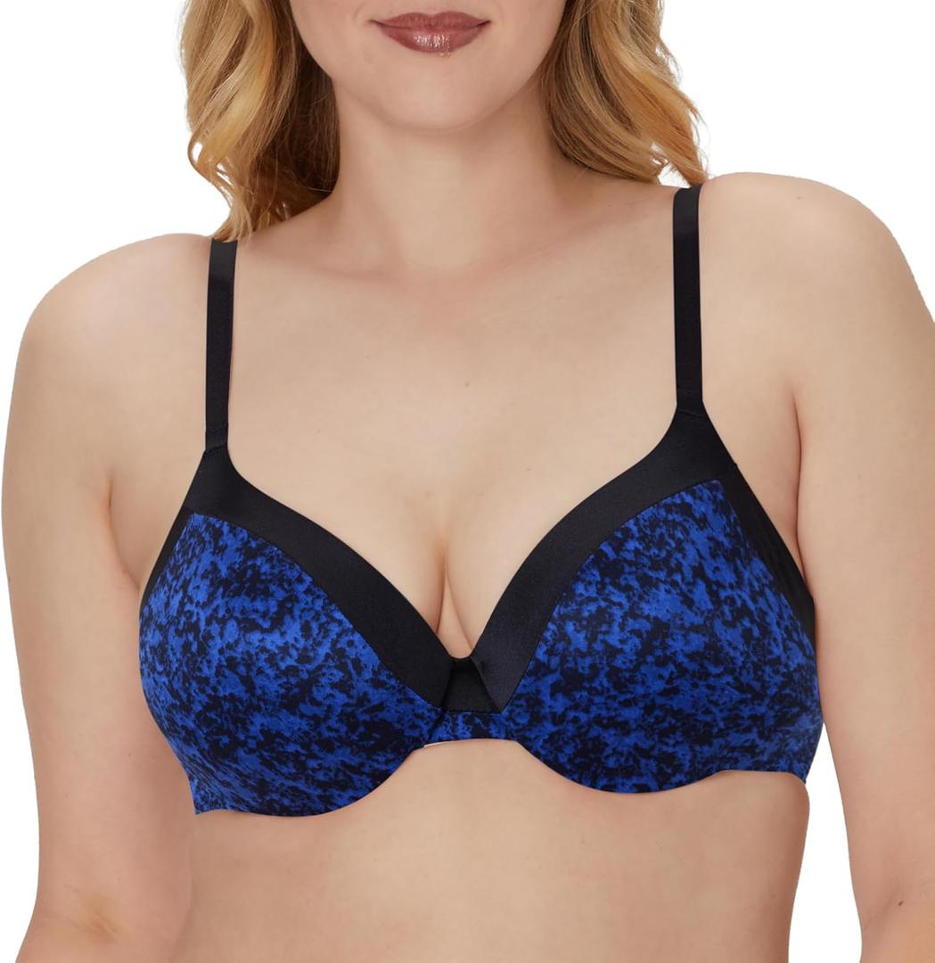 Maidenform Women's Comfort Devotion Underwire Bra, Convertible T-shirt Bra (Retired Colors) (Blue, XL)