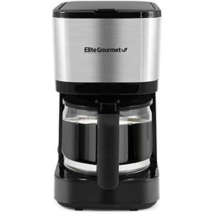 Elite Gourmet EHC9420 Automatic 5-Cup Brew & Drip Coffee Maker with Pause N Serve Reusable Filter, On/Off Switch, Water Level Indicator