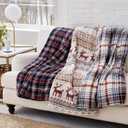 Eddie Bauer | Smart Heated Electric Throw Blanket - Reversible Sherpa - Hands Free Control - Wi-Fi Only (2.4GHz) - Compatible with Alexa, Google, iOS, Android - Fair Isle Silver