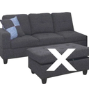 Lifestyle Furniture Right-Facing (Left Arm) Sofa, Cloud Gray (Sofa ONLY)