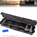 Flambeau Outdoors 4455BB Rod Bunk Box, Portable Fishing Rod Storage, Black