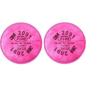 3M 2091 P100 Particulate Filter, 3 Pairs