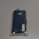 ZZXX for Samsung Galaxy S22 Case Wallet with Card Slot Premium Soft PU Leather Zipper Flip Folio with Wrist Strap Kickstand Protective Case (Blue-6.1 Inch)