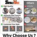 100 Pieces Peel and Stick Backsplash for Kitchen, 3" x 6" PVC Subway Tile Upgraded Distressed Wood Backsplash Stick on Tile Elevate Kitchen, Bathroom, Fireplace,RV