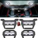 Grab Handles for Jeep Wrangler JL JLU & Gladiator JT 2018-2026 Interior Lights Accessories 4 Door Dome Reading Light Lighting Kit (4-Pieces)