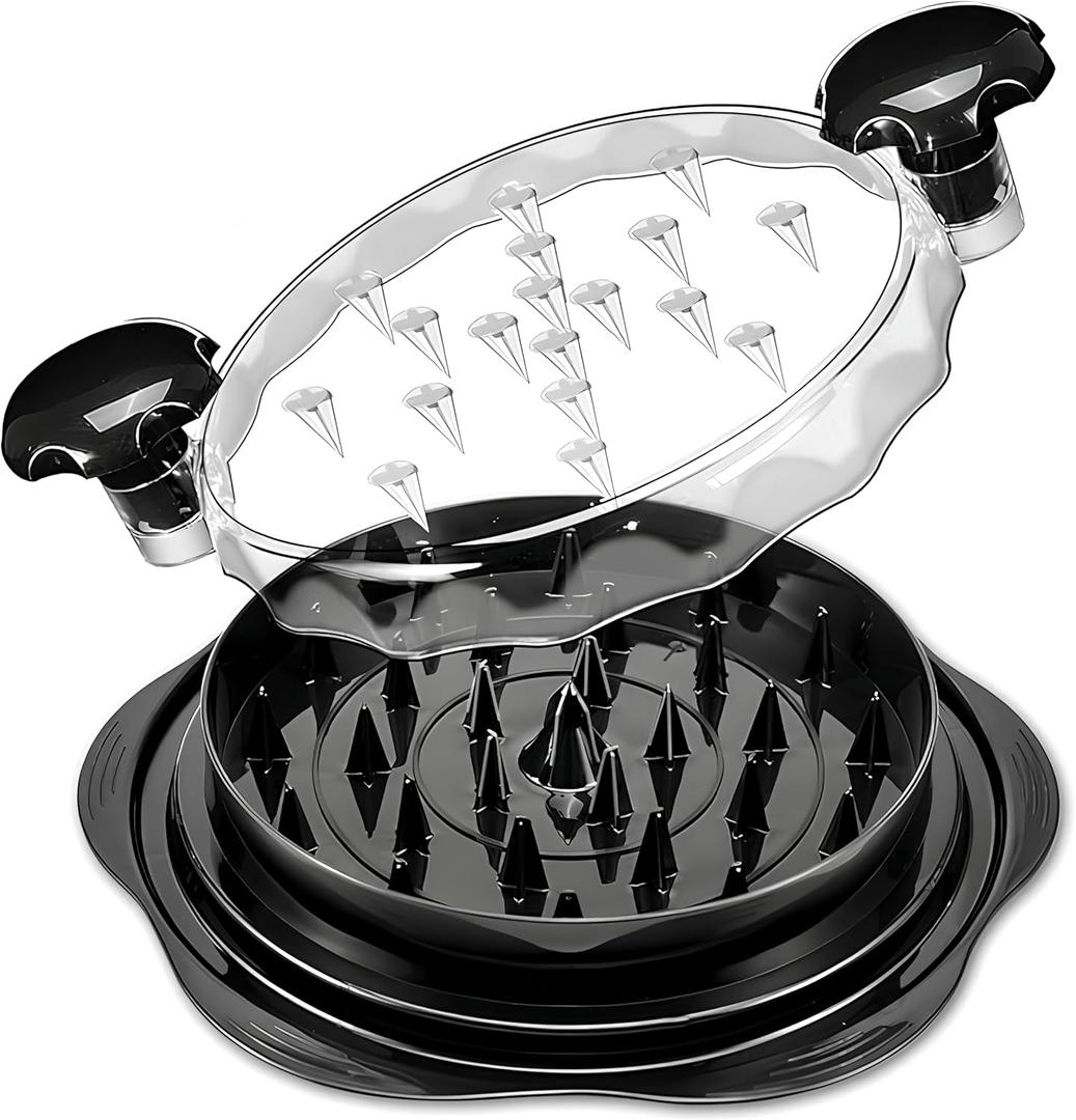 Large Chicken Shredder Tool Twist | 10 Manual Kitchen Meat Shredder Machine & Chicken Breast Grinder for Ground Food | BPA Free | Strong Anti-Slip Base  Works with Pork, Beef, Chicken Large Chicken Shredder Tool Twist | 10 Manual Kitchen Meat Shredder Machine & Chicken Breast Grinder for Ground Food | BPA Free | Strong Anti-Slip Base  Works with Pork, Beef, Chicken