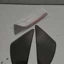 Soft 3D Real Carbon Fiber Car Anti Crash Trim Dashboard Side Door Panel Sticker Trim Decor Trim Compatible with Corvette C8 Stingray Z06 Z51 2020 2021 2022 2023 Interior Decoration Accessories (Black)