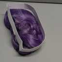 Short Bob Wigs with Bangs for Women Loose Wavy Wig Curly Wavy Shoulder Length Bob Synthetic Cosplay Wig for Girl Colorful Costume Wigs (Violet)