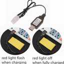 8.4V 1000mAh NI-CD Battery Pack Rechargeable AA Battery with Standard Tamiya Connector for RC Car RC Truck Tank 2 Pack with USB Charger