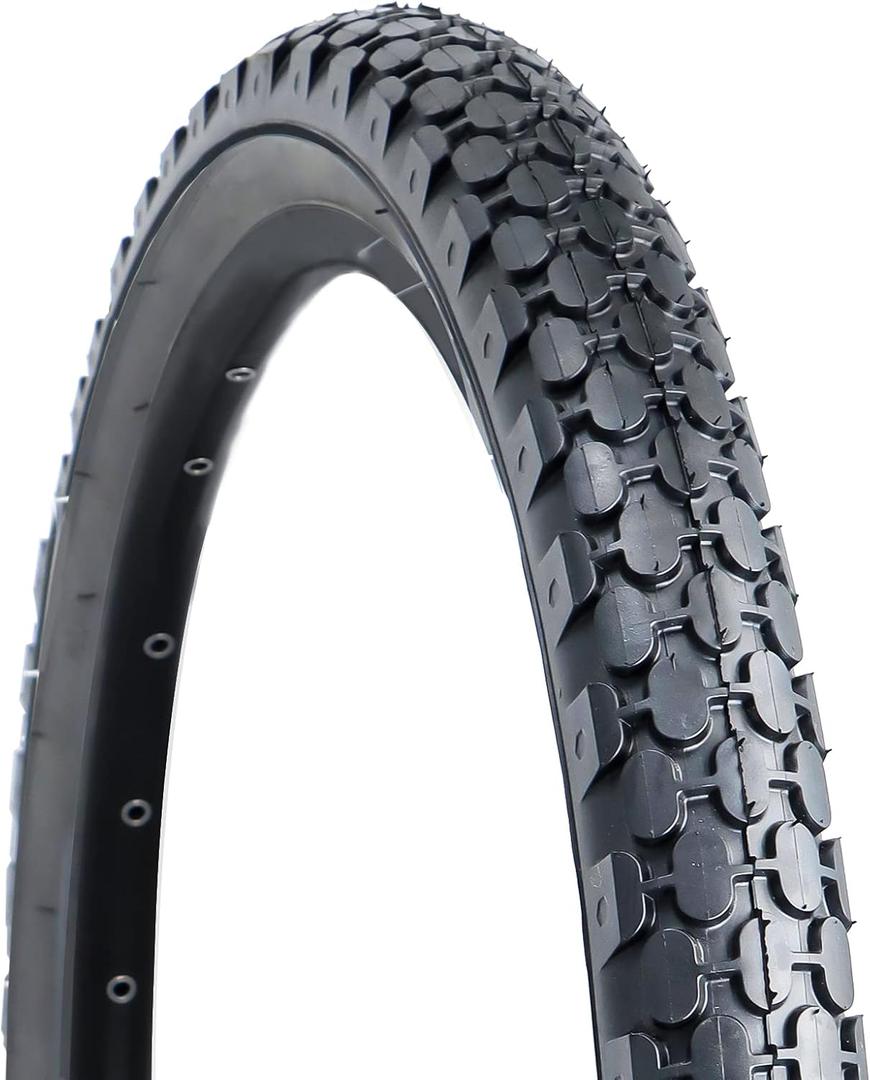 Hycline Bike Tire,24"x2.125"Folding Replacement Tire for Beach Cruiser Bicycle-Black