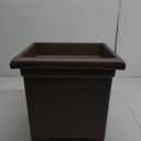 The HC Companies Accent Square Plant Pot w/Drainage - Classic Planters for Outdoor Plants & Indoor Plants - Lightweight & UV-Resistant Square Planter Box (15.5, Chocolate, Pack of 1)