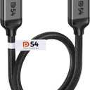 Silkland DisplayPort 2.1 Cable 1.5FT, DP 2.0 Cable [16K@60Hz, 8K@120Hz, 4K@240Hz, 2K@360Hz] 80Gbps HDR, HDCP DSC 1.2a, Compatible FreeSync G-Sync Gaming Monitor 4090 3090Ti 7900XTX