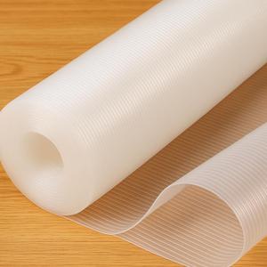 Shelf Liner 36 Inches Wide, Non-Slip Cabinet Liner Thickened, Washable Under Sink Mat, Non Adhesive Drawers Liner for Kitchen Cabinet, Shelves, Refrigerator, Desks, Clear, 36 Inches x 20 FT, 36"W x 240"L