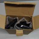 Glass Spray Bottle with Silicone Sleeve Protection, Amber Glass Spray Bottle Set for Window Cleaner Aromatherapy Facial Hydration Watering Flowers Hair Care 2 Pack/16 oz (Black)