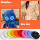 Tanstic 20Pcs 1.9 Inch Resin Buttons Resin Sewing Buttons 10 Mixed Colors 4 Hole Button with Embroidery Thread, Sewing Needles for Sewing Crafts DIY