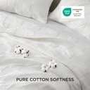 Bedsure 100% Cotton Quilt Set - Lightweight Queen Bedspread, Cozy White Bedding Coverlet, PureWoven, 3-Piece with Pillow Shams in Checker Pattern for All Season, 90x96 inches, 100% Cotton Voile