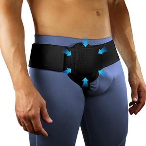 Hernia Belts for Men Inguinal, Hernia Support for Women and Men, Hernia Truss for Left or Right Side, Groin Belt, Adjustable Waist Strap with Removable Compression Pads