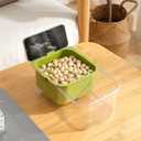 Multi-functional Drain Basket Fruit Cleaning Bowl with Strainer Container, Kitchen Sink Food Catcher Drainer Fruit Rinser Bowl (2, White)