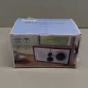 Vintage Wood AM FM Bluetooth Speaker Radio Plug in Wall, Elegant and Retro Design, Old Fashion Radio Bluetooth Speaker with Aux in, Headphone Jack for Home, Office, Kitchen, Gift