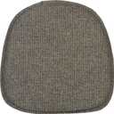 Klear Vu Gripper Non-Slip Mid Century Modern Shell Chair Cushion, Assembled in USA, Extra Thick Fill, Omega Upholstery Fabric, Set of 4 for Dining Room and Kitchen, 4 Count (Pack of 1), Taupe
