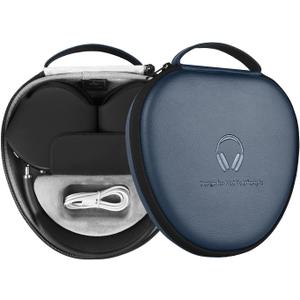 for Apple AirPods Max Case Accessory: WIWU AirPod Max Case with Sleep Mode | Airpod Max Accessories for Apple Headphones | Ultra-Slim Travel Carrying Case | Portable Storage Bag | Blue