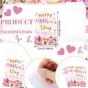 Ctosree 50 Sets Happy Mother's Day Gift Thank You Seed Packets Include Self Adhesive Seed Packets Flowerpot Thank You Tags Organza Bags for Mother's Day Appreciation Gifts