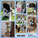 azuza Anchor Dog Collar with Bow Tie, Soft and Comfortable Adjustable Bowtie for dogs, Medium